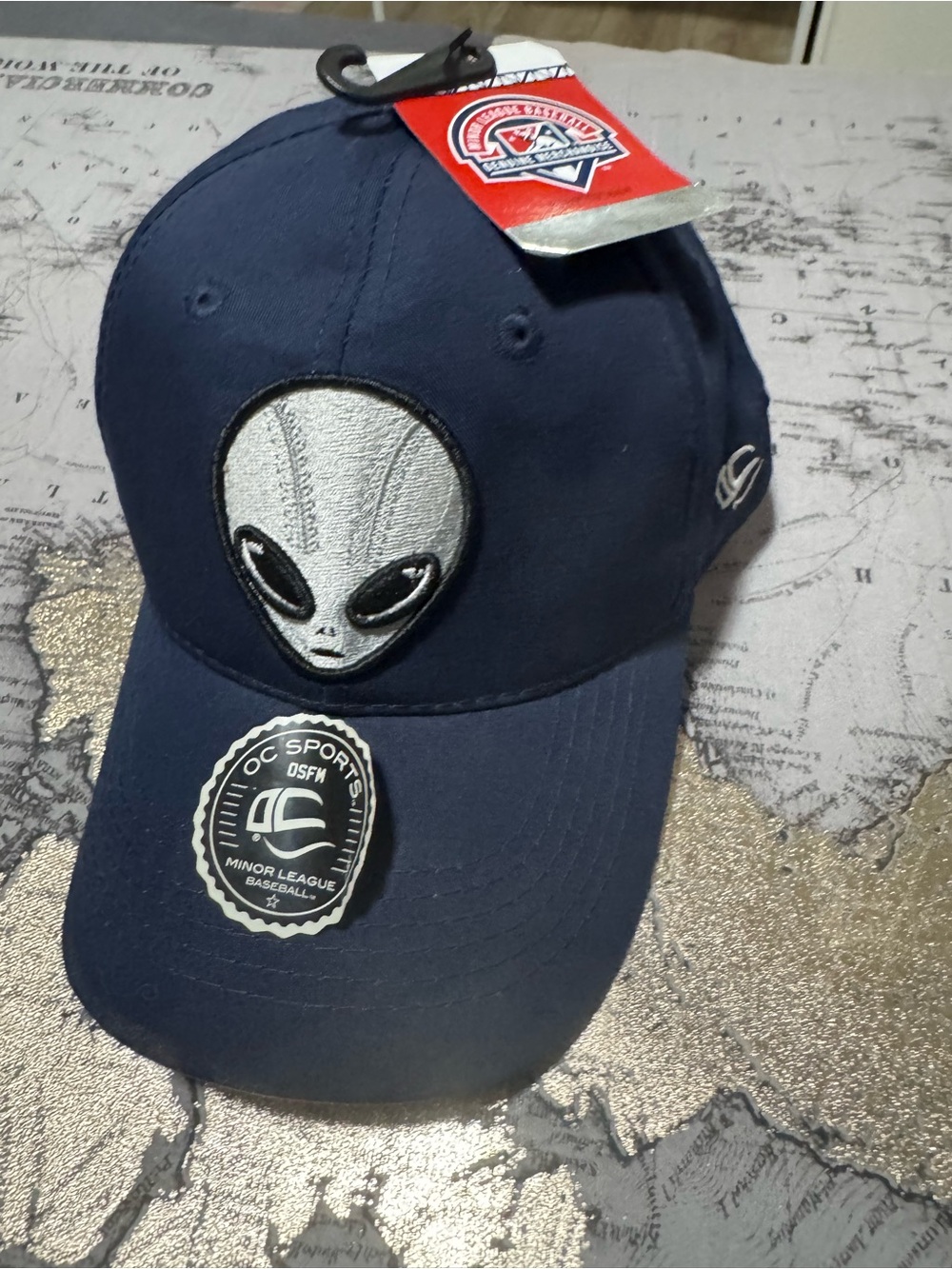Las Vegas 51s Alien Hat OC Sports MiLB Navy Adjustable Snapback NWT Baseball